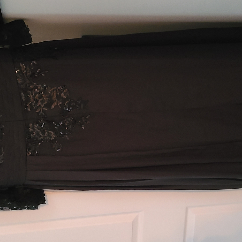 Elegant Black Lace Evening Dress - Picture 4 of 5